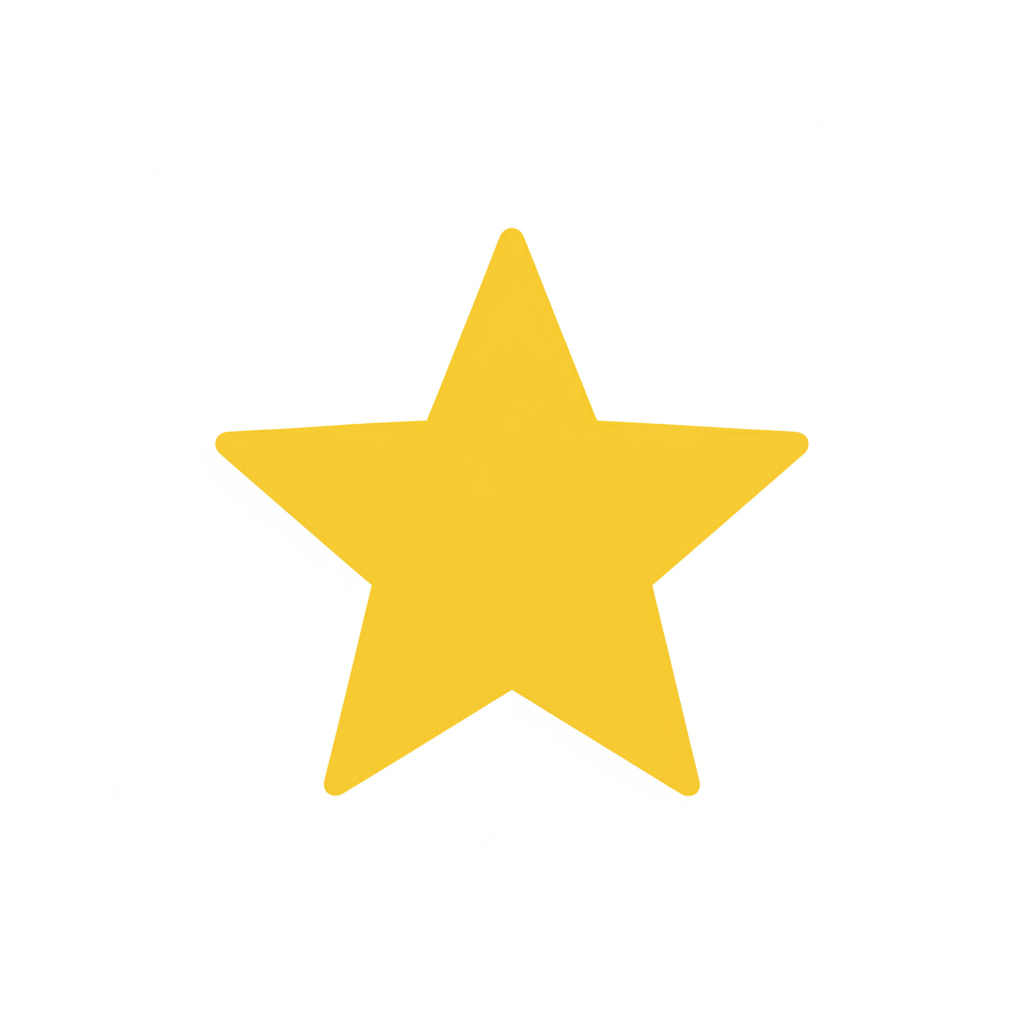 une icone étoile de couleur jaune